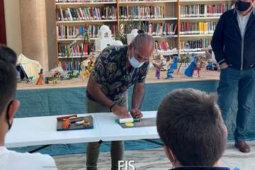 Un belén de pastilina, atractivo de la Biblioteca Saulo Torón (Telde)/Francisco Javier Santana.